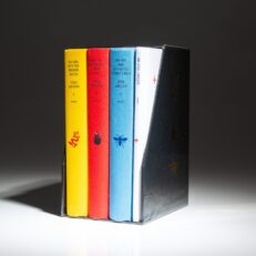 The deluxe boxed edition of Steig Larsson's Millennium Trilogy, including The Girl with the Dragon Tattoo, The Girl Who Played with Fire, and The Girl Who Knocked the Hornet's Nest.