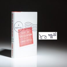 Signed first edition, first printing of Dept. of Speculation by Jenny Offill.
