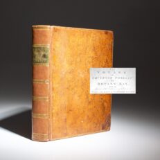 The first edition of The Voyage of Governor Phillip to Botany Bay by Arthur Phillip, published in 1789, the first official account of the first settlement in Australia.