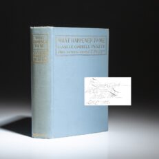 The first edition of What Happened To Me inscribed by LaSalle Pickett, the wife of Confederate General George Pickett.