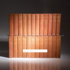 The Works of Theodore Roosevelt: Memorial Edition, from a limited edition set, signed by Edith Kermit Roosevelt. The complete 24 volume set.