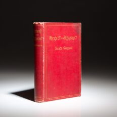 The first American edition of Rhyme? And Reason? by Lewis Carroll, from the library of President Chester A. Arthur.