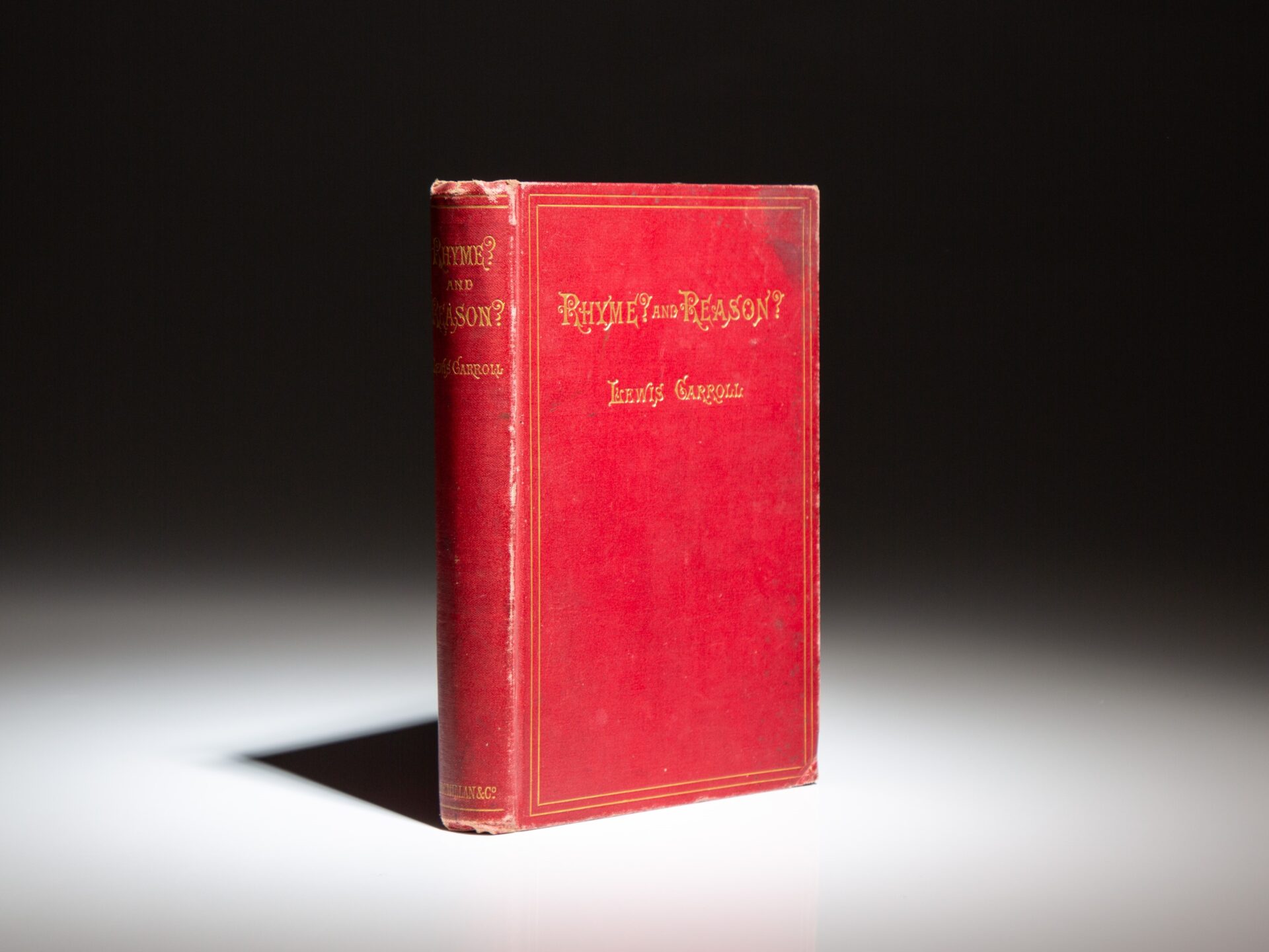 The first American edition of Rhyme? And Reason? by Lewis Carroll, from the library of President Chester A. Arthur.