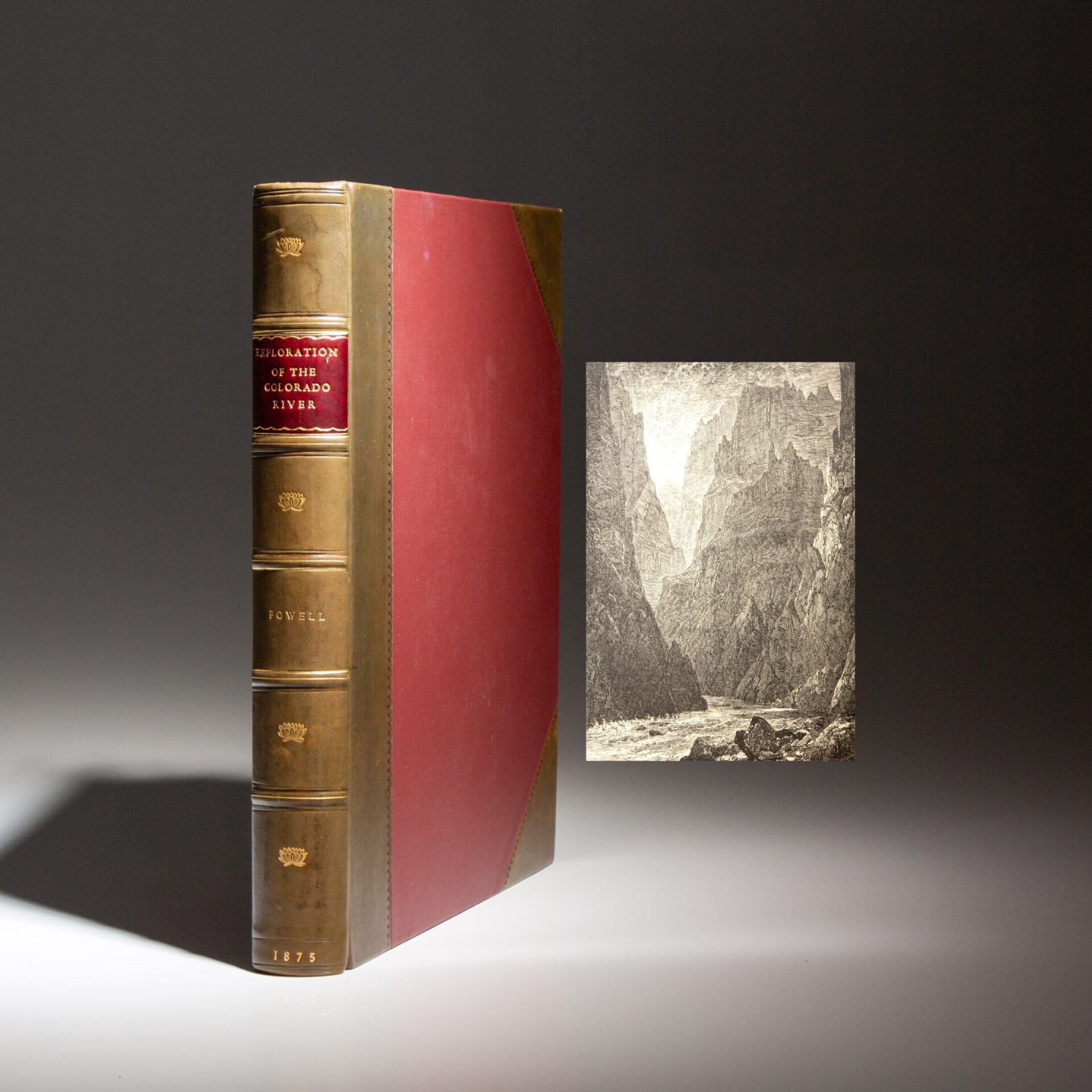 The first edition of Exploration Of The Colorado River Of The West And Its Tributaries, published in 1875.