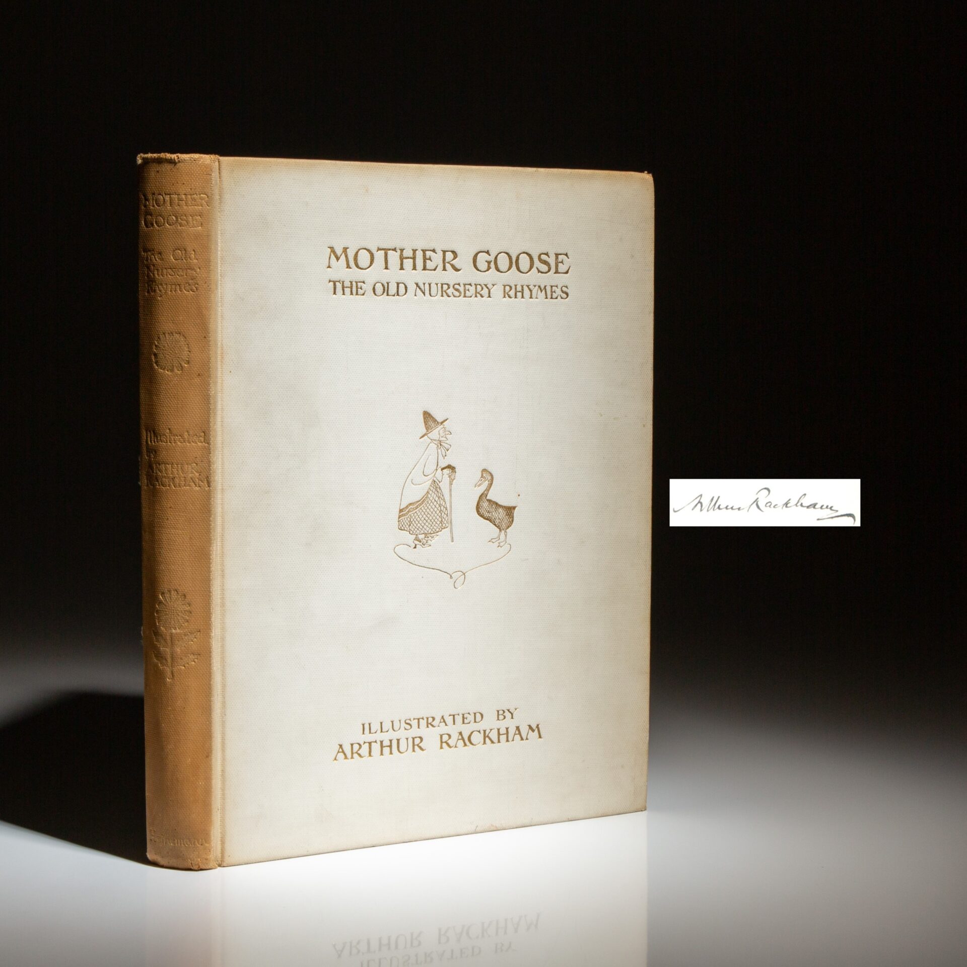 Limited edition of Mother Goose: The Old Nursery Rhymes, signed by the illustrator, Arthur Rackham.