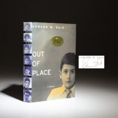 Signed first edition of Out of Place: A Memoir by Edward W. Said.