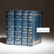 The signed limited edition of The Memoirs of Margaret Thatcher, published by The Easton Press from 1993-2002.