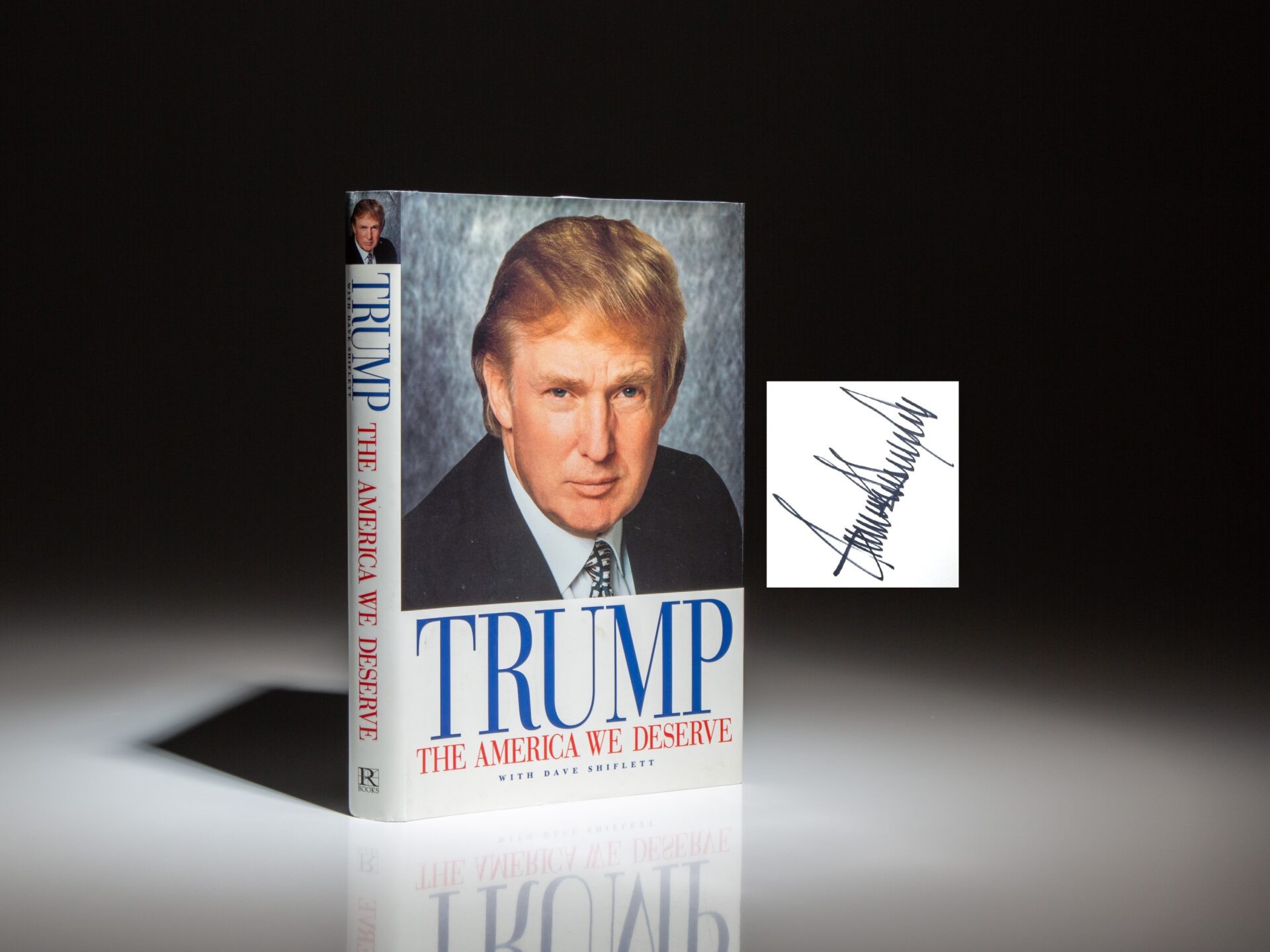 The first edition, first printing of The America We Deserve, signed by Donald J. Trump.