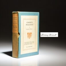 The "Autographed Edition" Good-Bye Wisconsin, signed by the author, Glenway Wescott.