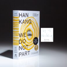 The signed limited edition of We Do Not Part, a novel by Han Kang.