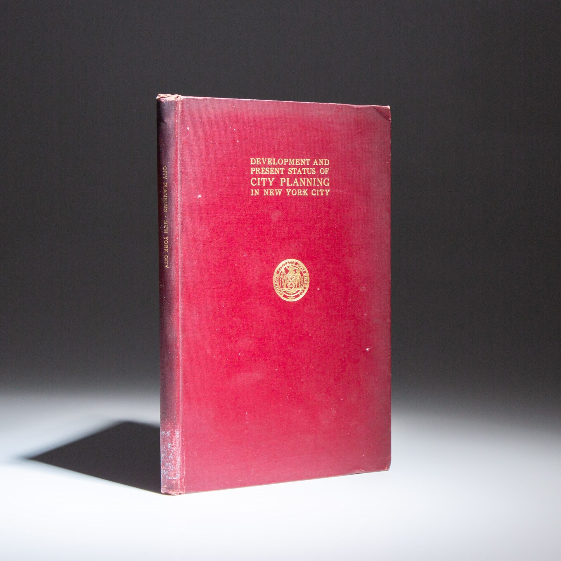 The first edition of Development and Present Status of City Planning in New York City, December 31, 1914.