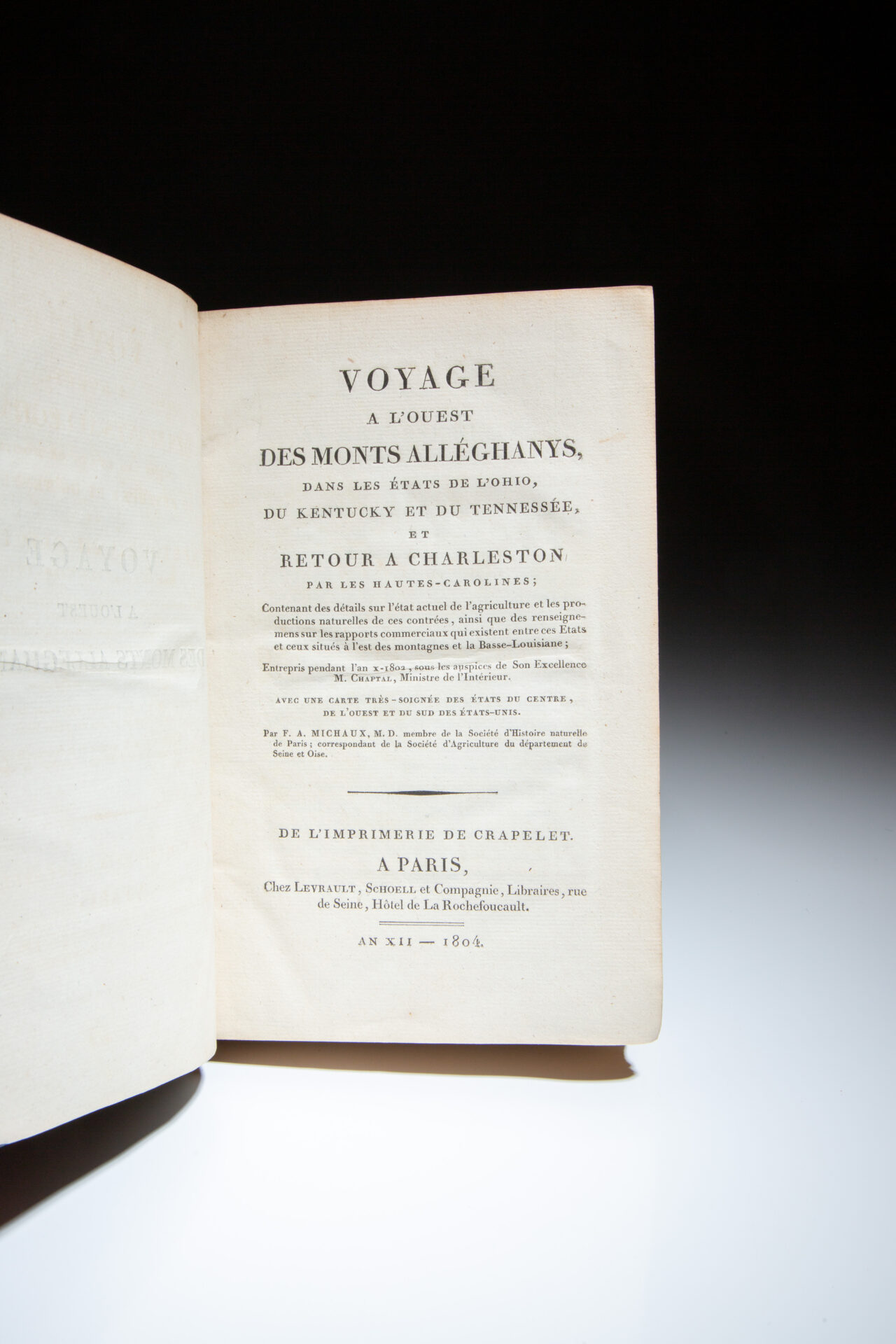 Voyage à l'ouest des monts Alléghanys - The First Edition Rare Books