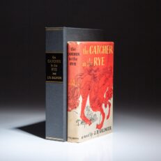 First edition, first printing of The Catcher in the Rye by J.D. Salinger, with a compliments card from the publisher.