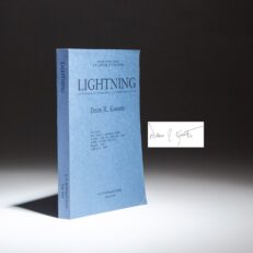 Signed uncorrected proof of Lightning by Dean Koontz.