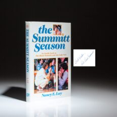 The Summitt Season by Nancy E. Lay, signed by Tennessee Vol's head coach, Pat Summitt.
