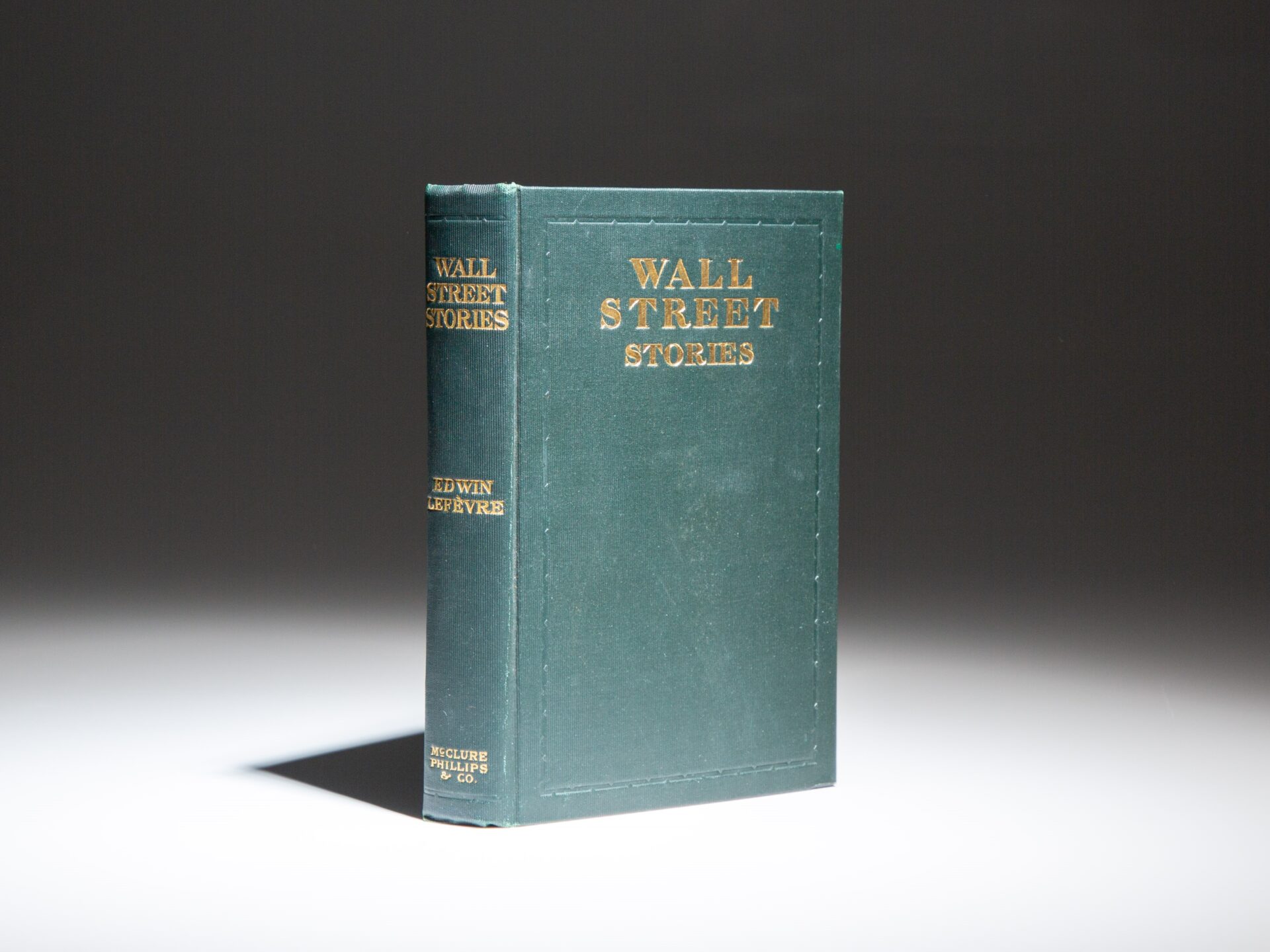 The first edition of Wall Street Stories by Edwin Lefèvre, published in 1901, a fine example.