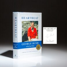 Signed first edition of Heartbeat: George Bush In His Own Words, by President George H.W. Bush.