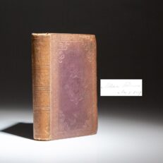 The first edition of Annual of Scientific Discovery, edited by David A. Wells, from the library of President Millard Fillmore.