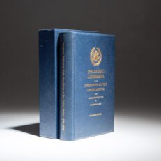 The Inaugural Edition of the Inaugural Addresses of the Presidents of the United States, a gift to attendees at the 2009 Inaugural Luncheon after the 56th Presidential Inaugural Ceremonies.