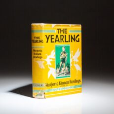 First edition, first printing of The Yearling by Marjorie Kinnan Rawlings, in the publisher's first state dust jacket.