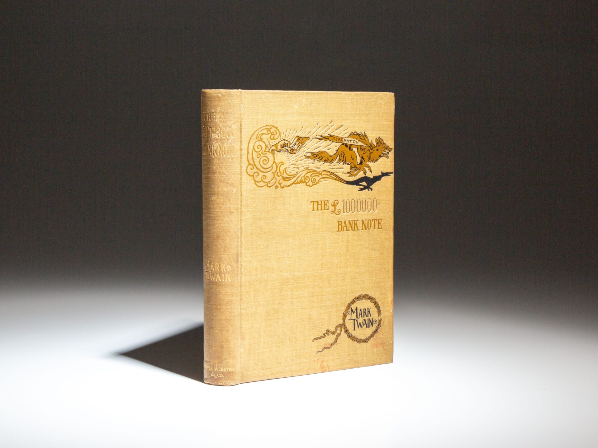 First edition of The £1,000,000 Bank-Note and Other New Stories by Mark Twain.