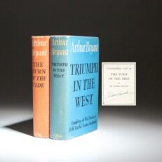 The first edition of the War Diaries of Field Marshal Viscount Alanbrooke: The Turn of the Tide and Triumph in the West, signed by Field Marshall Alanbrooke.