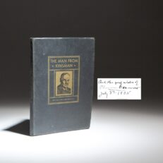 Signed limited edition of The Man From Kinsman: Clarence Darrow by Allen Crandall, with an inscription by Clarence Darrow.