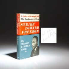 Signed copy of Stride Toward Freedom: The Montgomery Story by Martin Luther King, Jr.