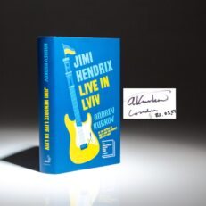 Signed first edition of Jimi Hendrix Live in LVIV by Andrey Kurkov.