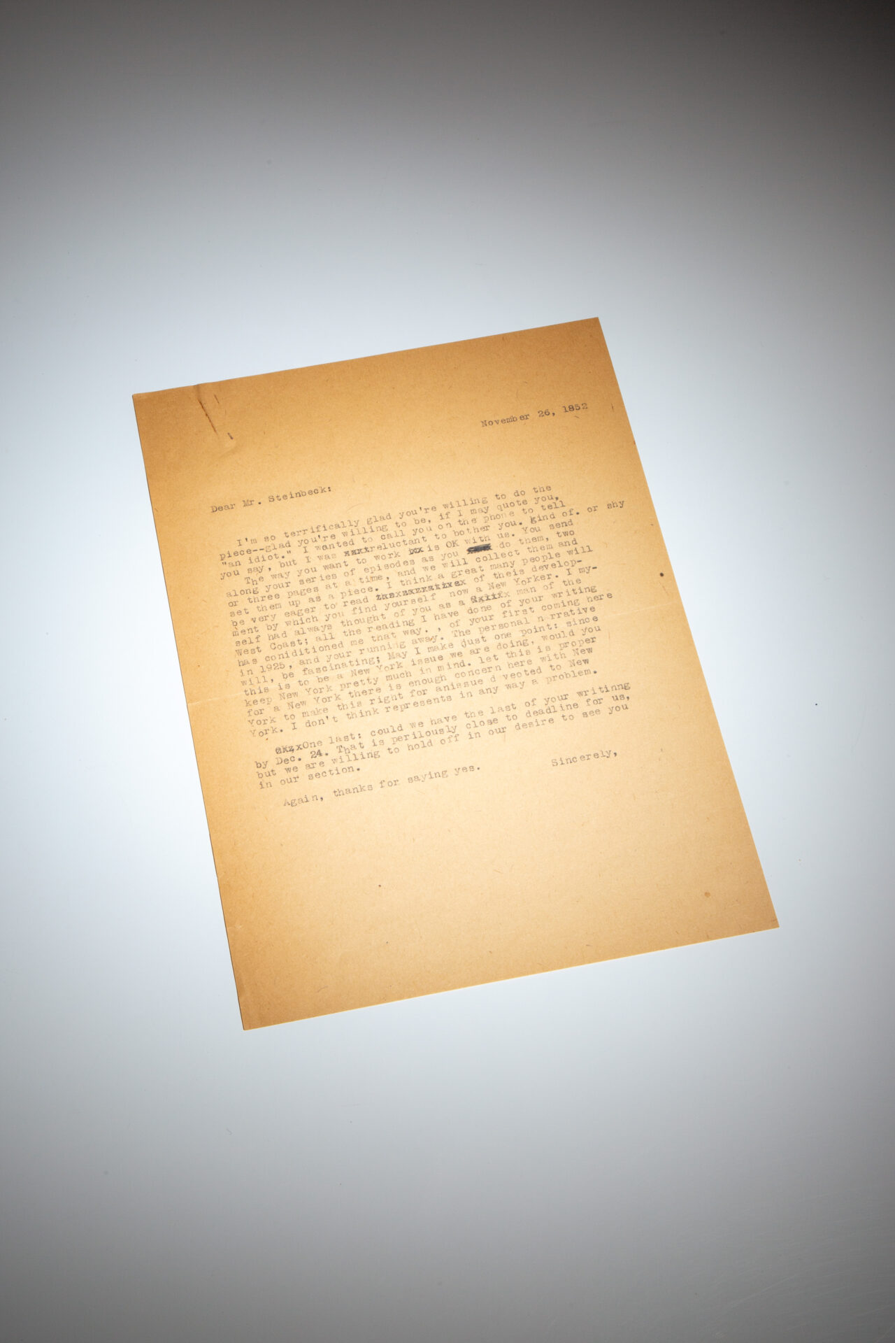 Autograph Manuscript from "Autobiography: Making of a New Yorker" - Image 5