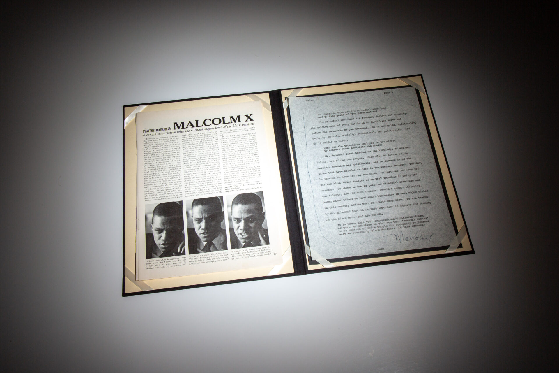 Signed Playboy Interview Typescript - Image 4