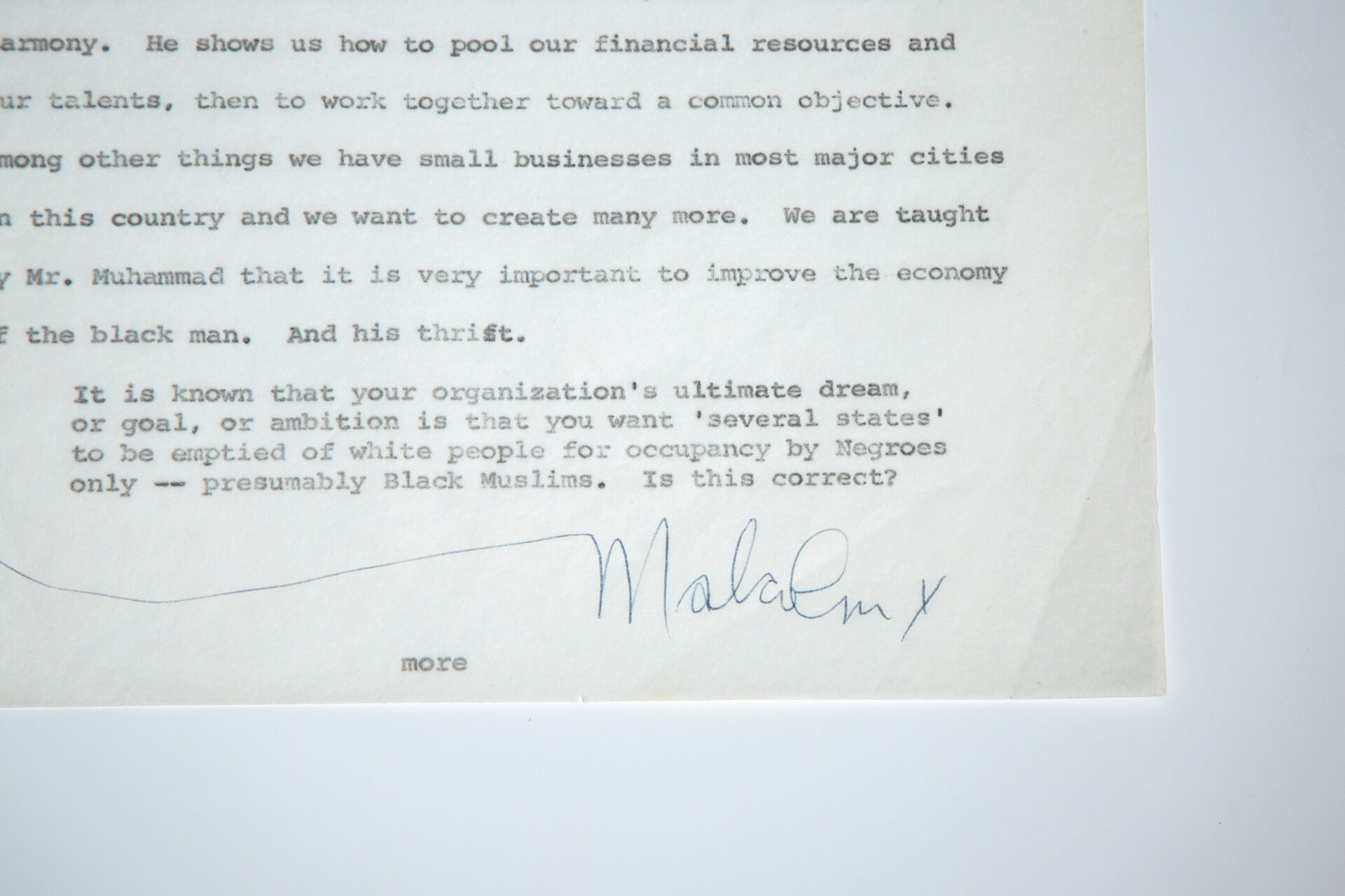 Signed Playboy Interview Typescript - Image 2