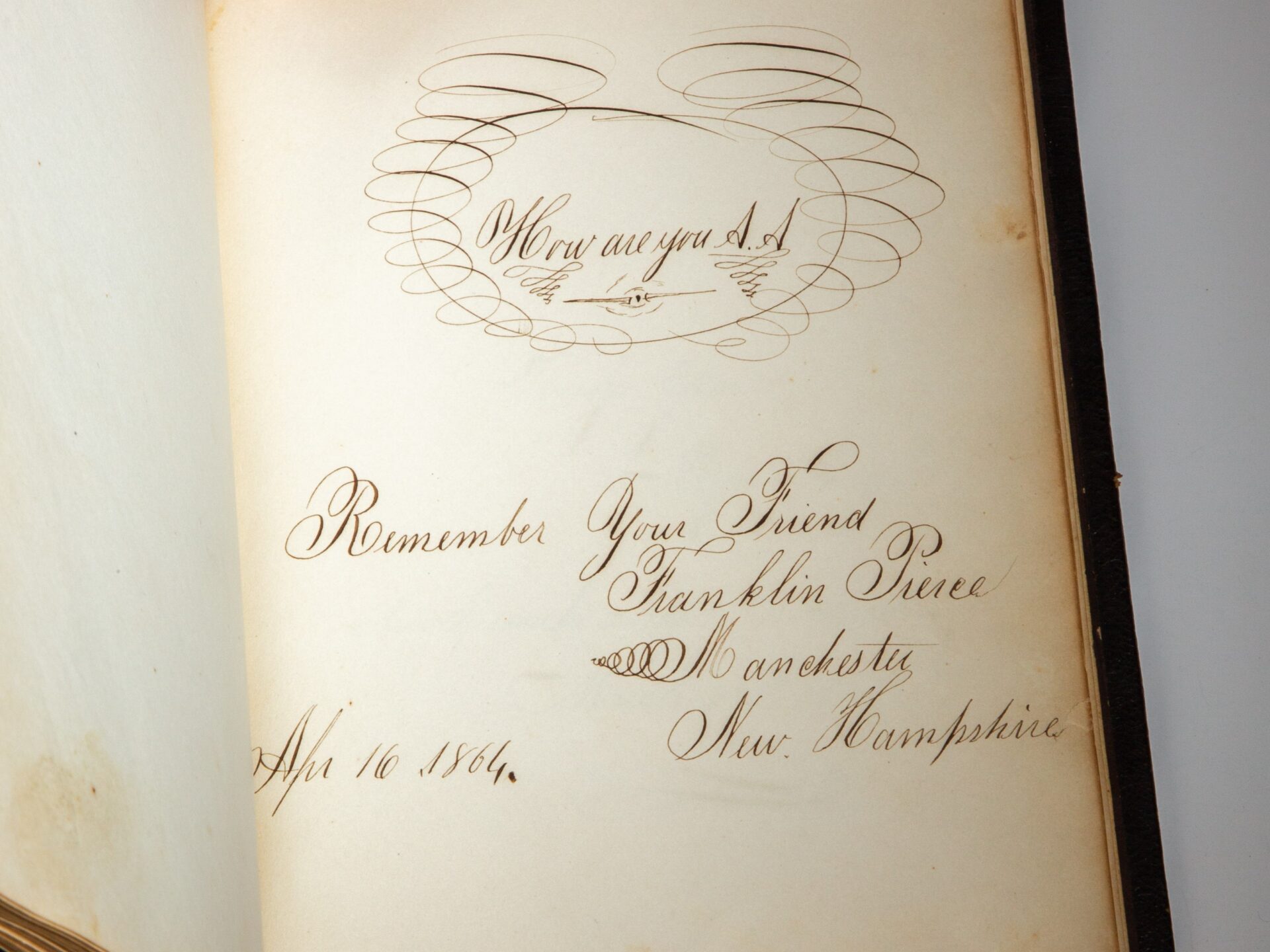 Autograph Album - President Franklin Pierce - Image 2