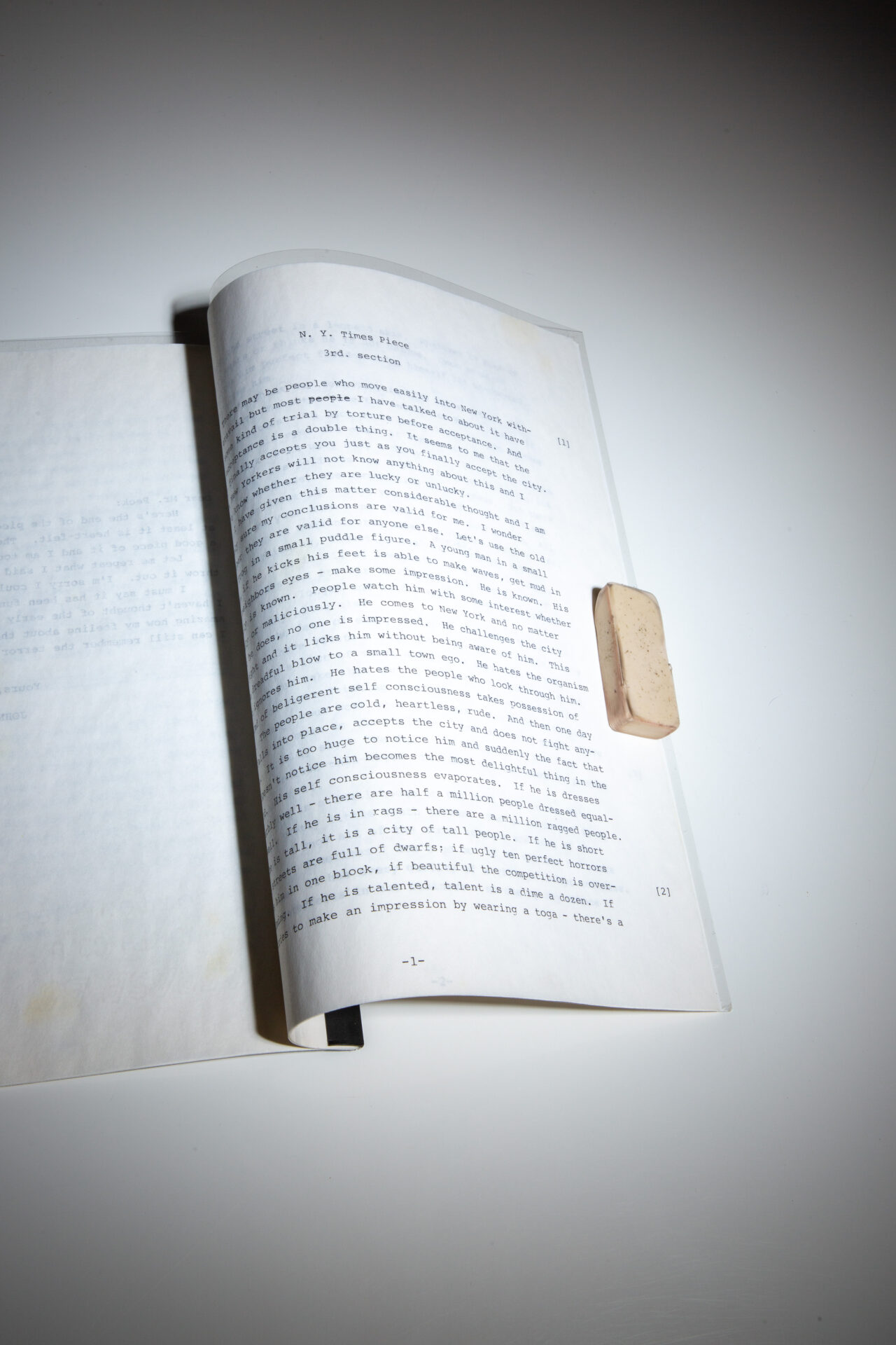 Autograph Manuscript from "Autobiography: Making of a New Yorker" - Image 18