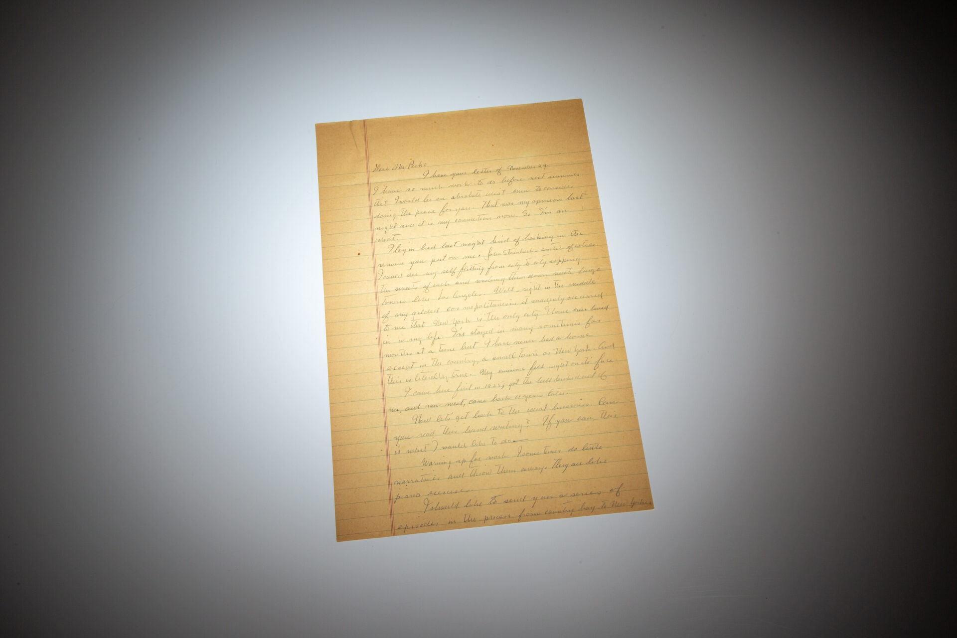 Autograph Manuscript from "Autobiography: Making of a New Yorker" - Image 3