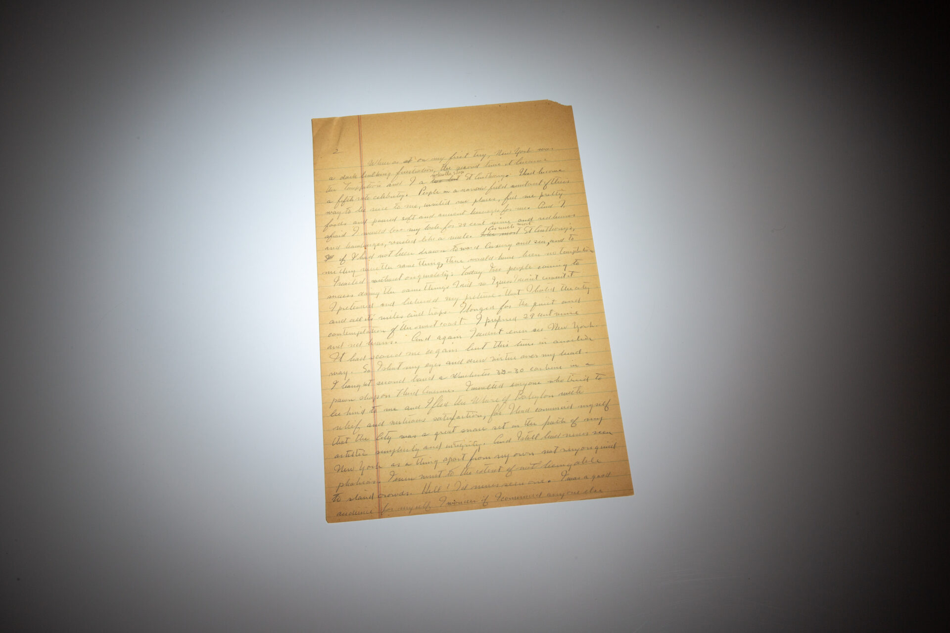 Autograph Manuscript from "Autobiography: Making of a New Yorker" - Image 7
