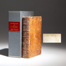 The mathematical textbook, Traité Élémentaire De Mathématiques by Lemoine D'Essoies, a gift from Thomas Jefferson to James Madison.