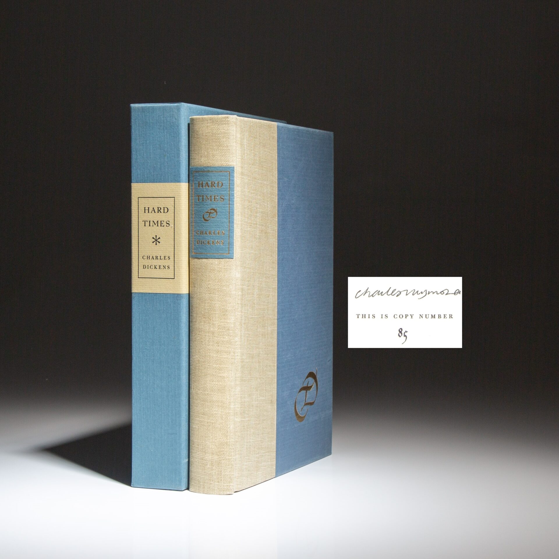 The limited edition of Hard Times for These Times by Charles Dickens.