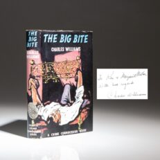 Signed first U.K. edition of The Big Bite by Charles Williams, with an inscription to Kenneth Millar (Ross Macdonald) and his wife.