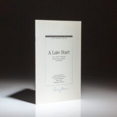 The signed first edition, first printing of A Late Start: How I Became a Writer by Larry Brown.