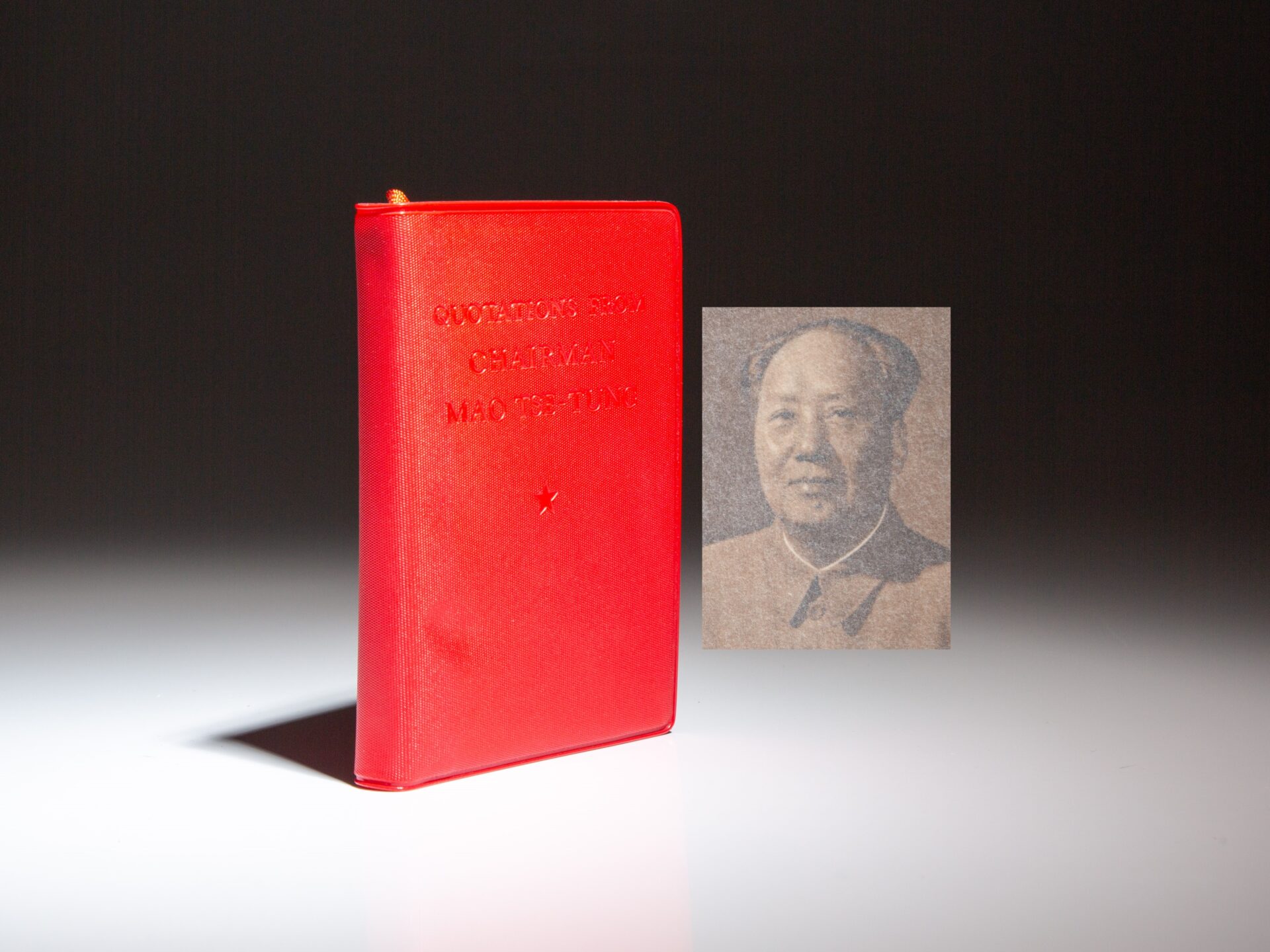 The first English language edition of Quotations from Chairman Mao Tse-Tung, known as the "Little Red Book."