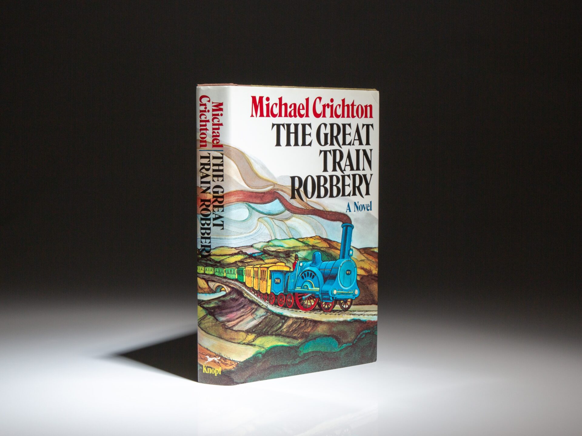First edition, first printing of The Great Train Robbery by Michael Crichton.