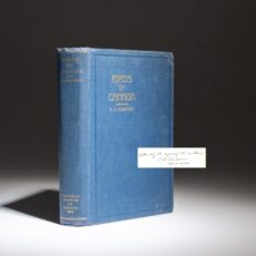 Signed copy of Birds of Canada by P.A. Taverner, published by the Canada Department of Mines and the National Museum of Canada in 1934.