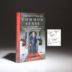 The first edition of A Revolution Of Common Sense, signed by Scott Jennings.