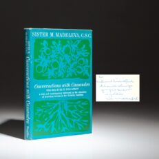 Signed first edition of Conversations with Cassandra by Sister Mary Madeleva.