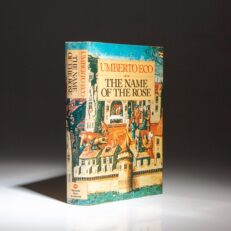 The first edition of The Name of the Rose by Umberto Eco, in a beautiful first state dust jacket.