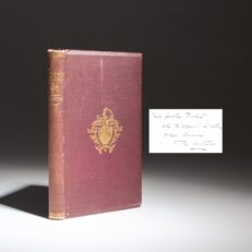 The first edition of Sundry Speeches And Writings by William C. De Witt, inscribed by the author.