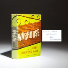 The first edition, first printing of Warhorse: A Novel of the Old West by John Cunningham, inscribed by Cunningham to fellow western writer, Walker A. Tompkins.