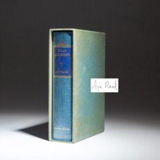 Signed limited edition of Atlas Shrugged by Ayn Rand, produced for the tenth anniversary of the publication.