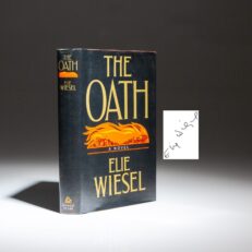 The first edition, first printing of The Oath by Elie Wiesel, signed by the author.